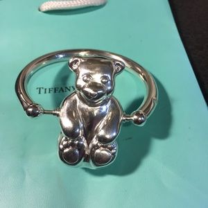 ‼️‼️SOLD‼️‼️Tiffany & Co Teddy Bear Baby Rattle